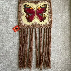 Handmade vintage Polish macrame piece